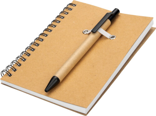 Notes A6 w linie z papieru z recyklingu z długopisem KEYSTONE