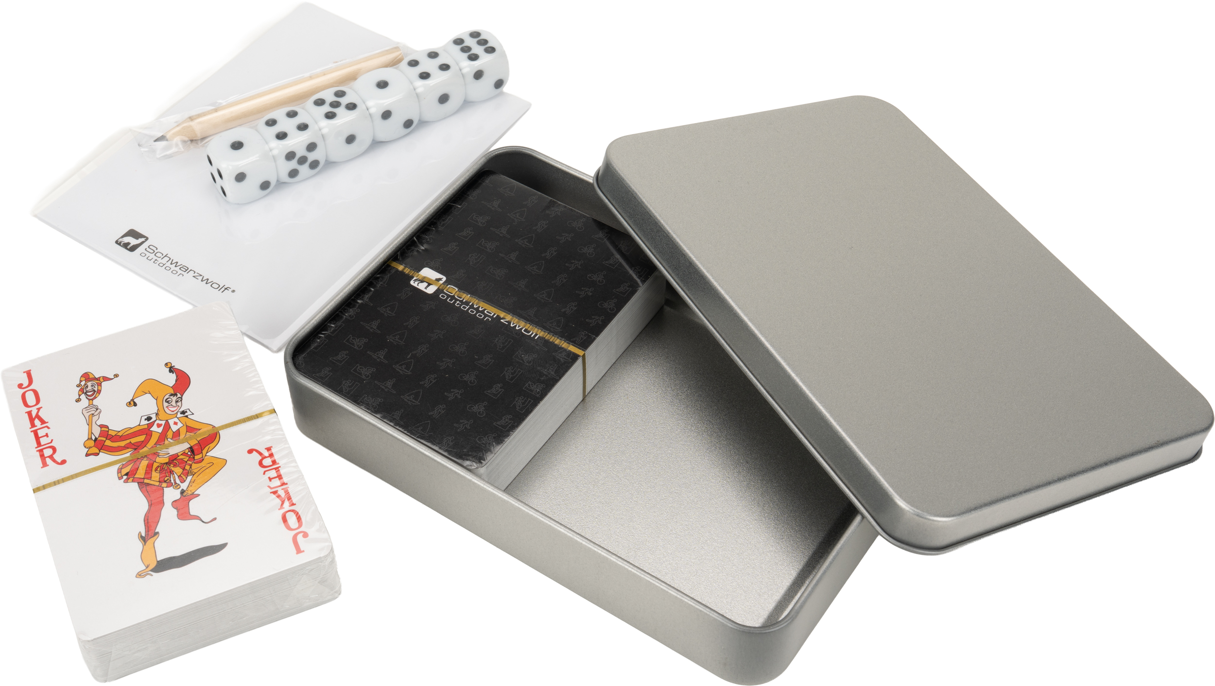 Zestaw do gry w karty i kości MURRAY Schwarzwolf