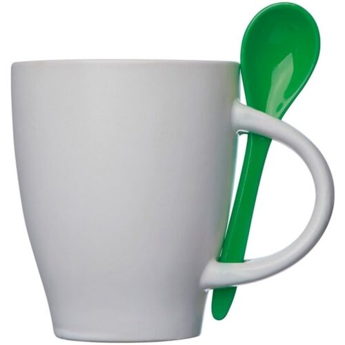 Kubek ceramiczny z łyżeczką 250 ml PALERMO